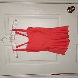 CUPSHE coral scalloped tankini top size L